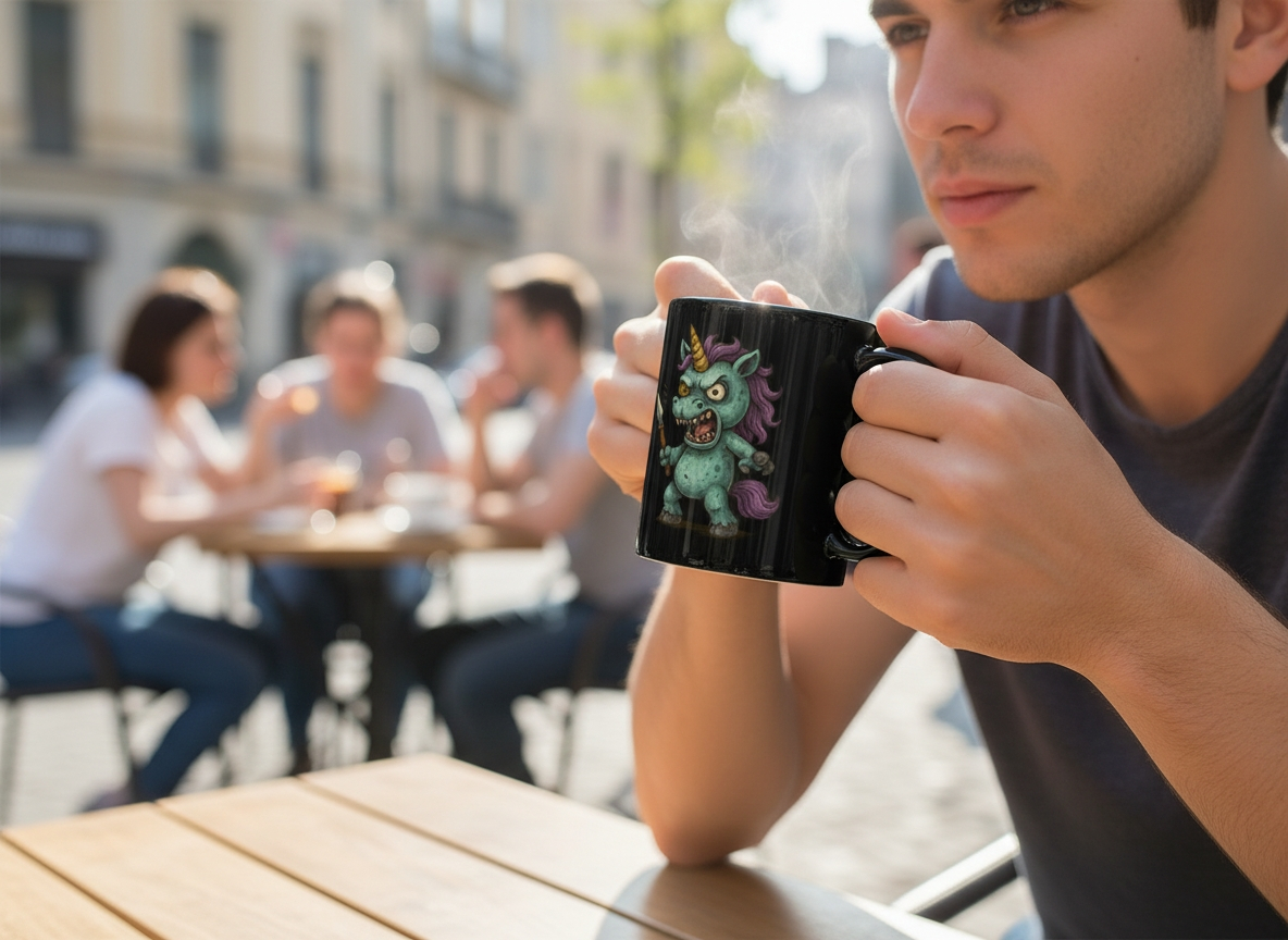 Dexter - Black Glossy Mug