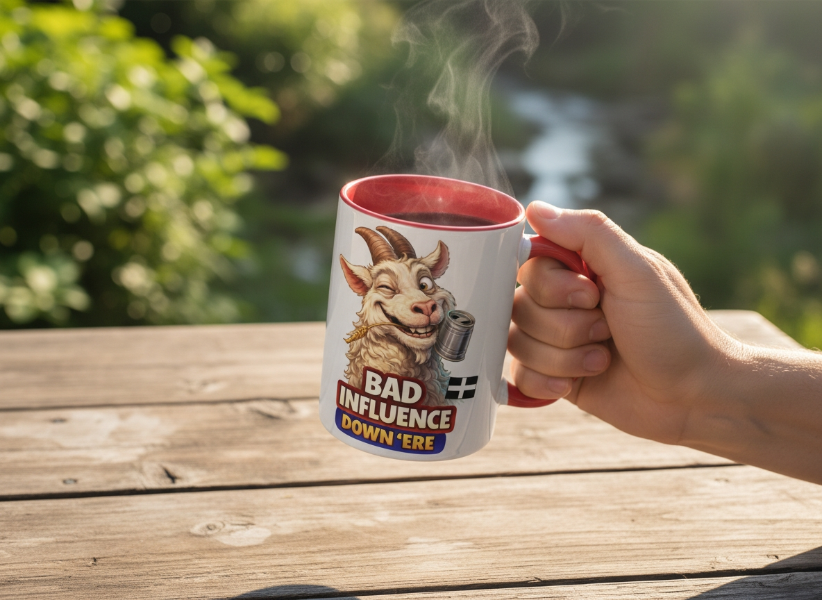 BAD INFLUENCE DOWN ERE - GOAT - Mug with Color Inside