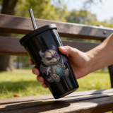 Ashfanf - Insulated tumbler with a straw