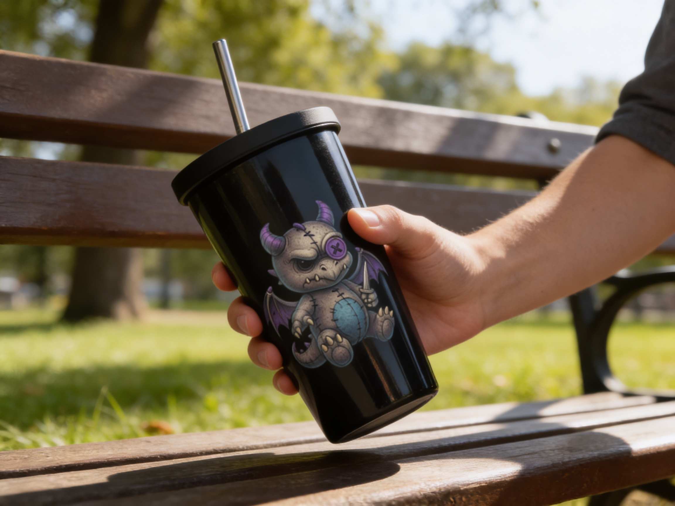 Ashfanf - Insulated tumbler with a straw