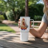WHAT THE CLUCK EH - COCKREL - Travel mug with a handle