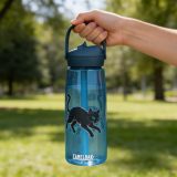 Glitch Cat – Digital Shadow StalkerFlip straw water bottle