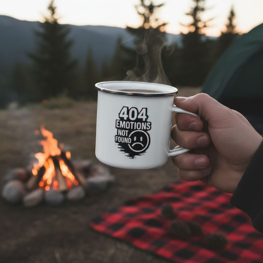 404 Emotions Not Found - Enamel Mug