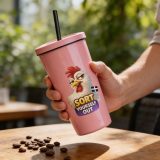 SORT YOURSELF OUT - HEN - Insulated tumbler with a straw