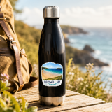Holywell Bay Cornwall – Coastal Beach Scene - Stainless steel water bottle