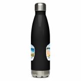 Holywell Bay Cornwall – Coastal Beach Scene - Stainless steel water bottle