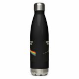 Dark Side of the Spoon – Stainless Steel Water Bottle black 17oz back — Snack Tracks - The Ultimate Parody Album Collection