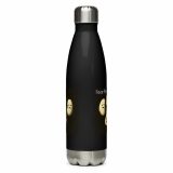 Bean Rhap – Stainless Steel Water Bottle black 17oz back — Snack Tracks - The Ultimate Parody Album Collection