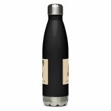 Aladdin Sane Carrot Parody Water Bottle – Stainless Steel Water Bottle black 17oz front — Snack Tracks - The Ultimate Parody Album Collection