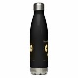 Bean Rhap – Stainless Steel Water Bottle black 17oz front — Snack Tracks - The Ultimate Parody Album Collection