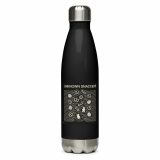 Unknown Snackers – Stainless Steel Water Bottle black 17oz left — Snack Tracks - The Ultimate Parody Album Collection