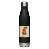 Aladdin Sane Carrot Parody Water Bottle – Stainless Steel Water Bottle black 17oz right — Snack Tracks - The Ultimate Parody Album Collection