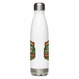 Cornish Calm – Stainless Steel Water Bottle white 17oz back — The Brutally Honest Collection