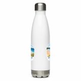 Holywell Bay Cornwall – Coastal Beach Scene - Stainless steel water bottle