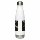 Dark Side of the Spoon – Stainless Steel Water Bottle white 17oz front — Snack Tracks - The Ultimate Parody Album Collection