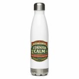 Cornish Calm – Stainless Steel Water Bottle white 17oz left — The Brutally Honest Collection