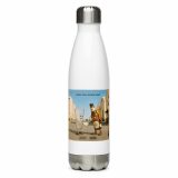 Wish You Were Beer – Stainless Steel Water Bottle white 17oz left — Snack Tracks - The Ultimate Parody Album Collection