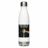 Dark Side of the Spoon – Stainless Steel Water Bottle white 17oz left — Snack Tracks - The Ultimate Parody Album Collection