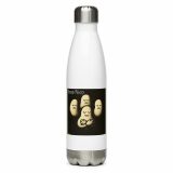 Bean Rhap – Stainless Steel Water Bottle white 17oz left — Snack Tracks - The Ultimate Parody Album Collection
