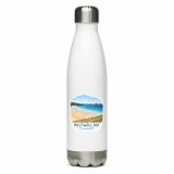 Holywell Bay Cornwall – Coastal Beach Scene - Stainless steel water bottle