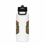 Cornish Calm – SS Water Bottle with Straw Lid white 32oz back — The Brutally Honest Collection