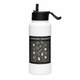 Unknown Snackers – SS Water Bottle with Straw Lid white 32oz left — Snack Tracks - The Ultimate Parody Album Collection