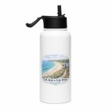 Loe Bar & Loe Pool Cornwall – Stainless steel water bottle with a straw lid