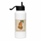 Aladdin Sane Carrot Parody Glass –Stainless steel water bottle with a straw lid