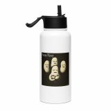 Bean Rhap - Stainless steel water bottle with a straw lid