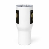 Bean Rhap – Travel Mug with a Handle white 25oz front — Snack Tracks - The Ultimate Parody Album Collection