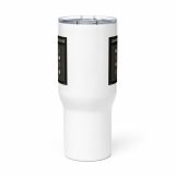Unknown Snackers – Travel Mug with a Handle white 25oz front — Snack Tracks - The Ultimate Parody Album Collection