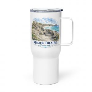 Minack Theatre Cornwall White Glossy Mug