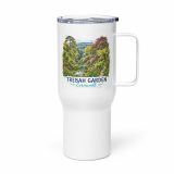 Trebah Garden Cornwall Artwork Design - Travel mug with a handle