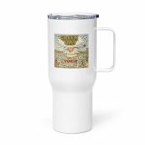 Green Lay Yokie Parody Travel mug with a handle