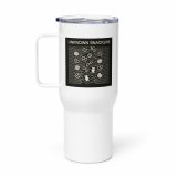 Unknown Snackers – Travel Mug with a Handle white 25oz right — Snack Tracks - The Ultimate Parody Album Collection