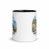 Minack Theatre Cornwalls Scenic Amphitheatre – Mug with Color Inside black 11oz front — Cornish Treasures