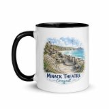 Minack Theatre Cornwalls Scenic Amphitheatre – Mug with Color Inside black 11oz left — Cornish Treasures