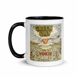 Green Lay Yokie Parody Mug with Color Inside – Mug with Color Inside black 11oz left — Snack Tracks - The Ultimate Parody Album Collection