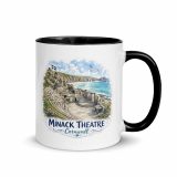 Minack Theatre Cornwalls Scenic Amphitheatre – Mug with Color Inside black 11oz right — Cornish Treasures