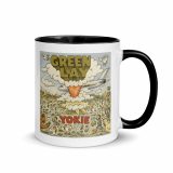 Green Lay Yokie Parody Mug with Color Inside – Mug with Color Inside black 11oz right — Snack Tracks - The Ultimate Parody Album Collection