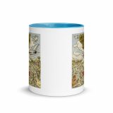 Green Lay Yokie Parody Mug with Color Inside – Mug with Color Inside blue 11oz front — Snack Tracks - The Ultimate Parody Album Collection