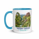 Trebah Garden Cornwall Artwork Design - Mug with Color Inside