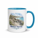 Minack Theatre Cornwalls Scenic Amphitheatre – Mug with Color Inside blue 11oz right — Cornish Treasures