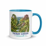 Trebah Garden Cornwall Artwork Design - Mug with Color Inside