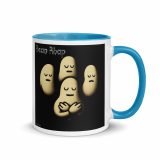 Bean Rhap – Mug with Color Inside blue 11oz right — Snack Tracks - The Ultimate Parody Album Collection