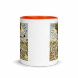 Green Lay Yokie Parody Mug with Color Inside – Mug with Color Inside orange 11oz front — Snack Tracks - The Ultimate Parody Album Collection