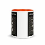 Unknown Snackers – Mug with Color Inside orange 11oz front — Snack Tracks - The Ultimate Parody Album Collection