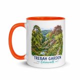 Trebah Garden Cornwall Artwork Design - Mug with Color Inside
