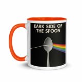 Dark Side of the Spoon – Mug with Color Inside orange 11oz left — Snack Tracks - The Ultimate Parody Album Collection