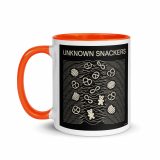 Unknown Snackers – Mug with Color Inside orange 11oz left — Snack Tracks - The Ultimate Parody Album Collection